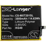 Battery for Motorola One Macro Dual SIM  KG40 3.85V Li-Polymer 3800mAh / 14.63Wh