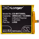 Battery for Motorola XT2063-2  LR50, SB18C66911 3.87V Li-Polymer 3900mAh / 15.09