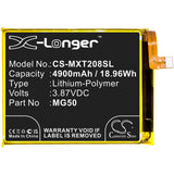 Battery for Motorola Moto G9 Plus  MG50 3.87V Li-Polymer 4900mAh / 18.96Wh