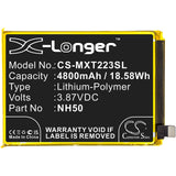 Battery for Motorola XT2231-1  NH50, SB18D45495 3.87V Li-Polymer 4800mAh / 18.58