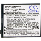 Battery for Motorola XT500 HH06, OM6C 3.7V Li-ion 1200mAh / 4.44Wh