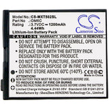 Battery for Motorola Greco HH06, OM6C 3.7V Li-ion 1200mAh / 4.44Wh