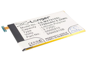 Battery for Motorola Spyder EB20, SNN5899, SNN5899A, SNN5899B 3.7V Li-Polymer 17