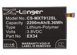 Battery for Motorola Ghost EX34, SNN5923, SNN5923A, SNN5923B 3.8V Li-Polymer 220