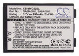 Battery for Sagem MYC5-2v 188973731, SA6A-SN1, SA6M-SN1, WGB-630 3.7V Li-Polymer