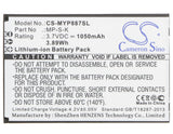 Battery for Myphone 8870 MP-S-K 3.7V Li-ion 1050mAh / 3.89Wh