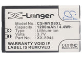 Battery for Sagem MYX-8 XX-8944 3.7V Li-ion 1200mAh / 4.44Wh