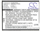 Battery for NAVON Mizu MZT005 ICP3/58/73 3.7V Li-ion 1500mAh / 5.55Wh