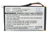 Battery for Navigon 4310 MAXE 0923FLYE31938, 384.00022.005, 8390-YE01-0780 3.7V 