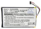 Battery for Navigon 40 Plus 384.00035.005, 8390-ZC01-0780 3.7V Li-Polymer 1200mA