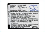 Battery for Canon PowerShot SX410 IS NB-11L, NB-11LH 3.7V Li-ion 500mAh