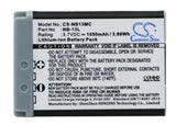Battery for Canon Powershot SX720HS NB-13L 3.7V Li-ion 1050mAh / 3.89Wh