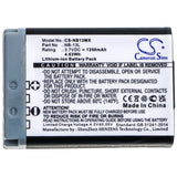 Battery for Canon PowerShot SX730HS NB-13L 3.7V Li-ion 1250mAh / 4.63Wh