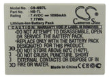 Battery for Canon PowerShot G10 IS NB-7L 7.4V Li-ion 1050mAh