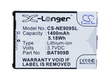 Battery for NEC 909E BAT909B 3.7V Li-ion 1400mAh / 5.18Wh