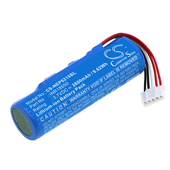 Battery for NEWPOS NEW 6210  INR18650 3.7V Li-ion 2600mAh / 9.62Wh
