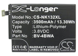 Battery for Nokia Lumia 1320 BV-4BWA 3.8V Li-Polymer 3500mAh / 13.30Wh