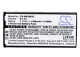 Battery for Nokia RM-1013 BV-5S 3.7V Li-ion 1500mAh / 5.55Wh