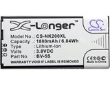 Battery for Nokia X2DS BV-5S 3.8V Li-ion 1800mAh / 6.84Wh
