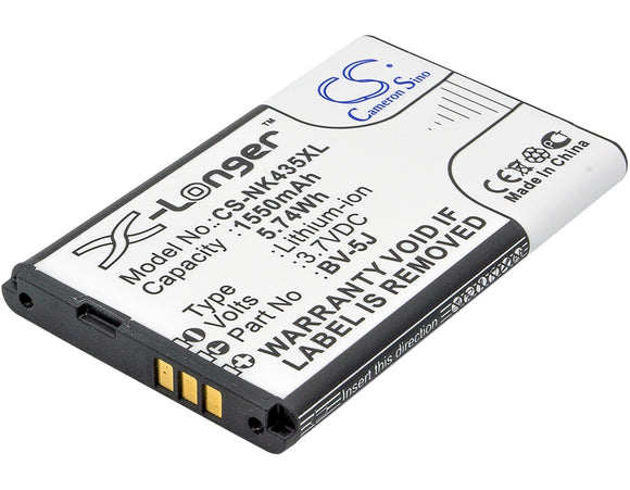 Battery for Microsoft RM-1070 BV-5J 3.7V Li-ion 1550mAh / 5.74Wh