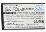 Battery for Olympia Vox Color 3.7V Li-ion 550mAh / 2.04Wh