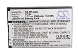 Battery for WEXLER E6002 3.7V Li-ion 1500mAh / 5.55Wh