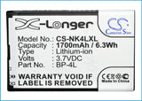 Battery for DIGMA E601hd 3.7V Li-ion 1700mAh / 6.29Wh