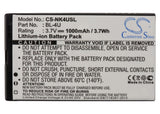 Battery for Myphone 9010 MP-S-V 3.7V Li-ion 1000mAh / 3.70Wh