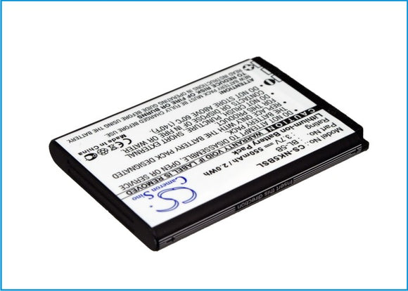 Battery for Nokia 6021 BL-5B 3.7V Li-ion 550mAh / 2.04Wh