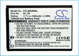 Battery for Minox DCC 5.1 3.7V Li-ion 550mAh / 2.04Wh