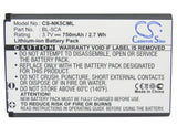 Battery for BBK VIVO K119 BK-BL-5C 3.7V Li-ion 750mAh / 2.78Wh