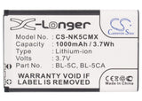 Battery for BBK VIVO I530 3.7V Li-ion 1000mAh / 3.70Wh