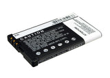 Battery for Nokia 6700 classic Illuvial BL-5CT 3.7V Li-ion 1200mAh / 4.44Wh