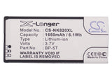 Battery for Nokia Lumia 825 BP-5T 3.7V Li-ion 1650mAh / 6.11Wh