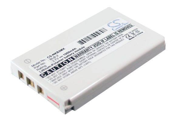 Battery for Mustek HDC-505 3.7V Li-ion 1000mAh / 3.70Wh