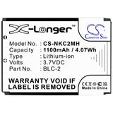 Battery for Nokia 6010 BLC-1, BLC-2, BMC-3 3.7V Li-ion 1100mAh / 4.07Wh