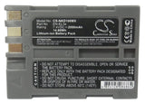 Battery for Nikon D200 EN-EL3e 7.4V Li-ion 2000mAh / 14.80Wh