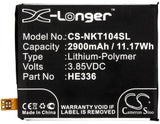 Battery for Nokia Nokia 5 HE321, HE336 3.85V Li-Polymer 2900mAh / 11.17Wh