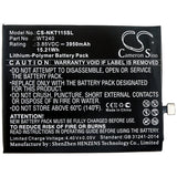 Battery for Nokia TA-1154  WT240 3.85V Li-Polymer 3950mAh / 15.21Wh