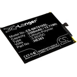 Battery for Nokia TA-1128 HE362, HE363, HE377 3.85V Li-Polymer 3300mAh / 12.71Wh