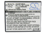Battery for Casio Exilim EX-S200PK NP-120, NP-120DBA 3.7V Li-ion 630mAh