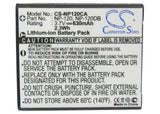 Battery for Casio Exilim EX-ZS10PK NP-120, NP-120DBA 3.7V Li-ion 630mAh