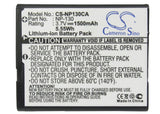 Battery for Casio Exilim EX-ZR100BK NP-130, NP-130A 3.7V Li-ion 1500mAh
