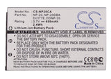Battery for Casio Exilim EX-Z8 NP-20, NP-20DBA 3.7V Li-ion 650mAh