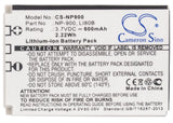 Battery for Avant S6 02491-0015-00, 02491-0037-00, BATS4, NP-900 3.7V Li-ion 600