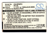 Battery for Fujifilm FinePix F31fd NP-95 3.7V Li-ion 1800mAh