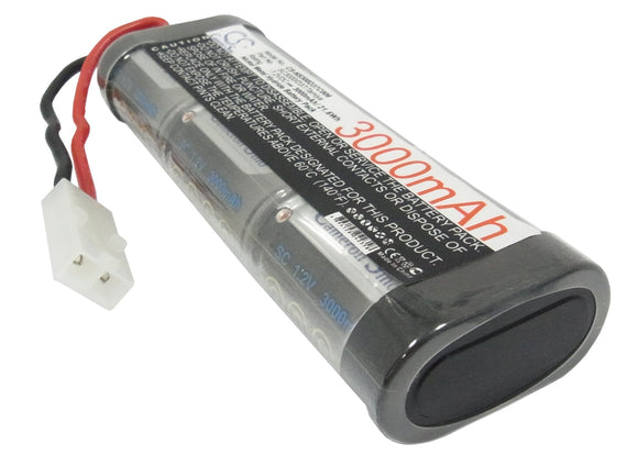 Battery for Duratrax 1500 7.2V Ni-MH 3000mAh / 21.60Wh
