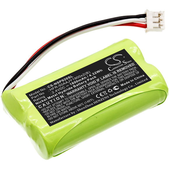 Battery for Nvidia Shield Game Controller HFR-50AAJY1900x2(B), HRLR15/51 2.4V Ni