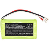 Battery for Nvidia P2920 HFR-50AAJY1900x2(B), HRLR15/51 2.4V Ni-MH 1800mAh / 4.3