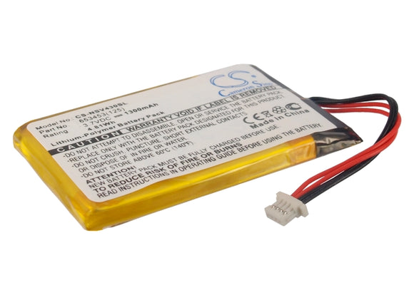 Battery for Insignia NS-NCV43 653453(125) 3.7V Li-Polymer 1300mAh / 4.81Wh